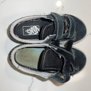 Vans Kids Black and Gray Sneakers